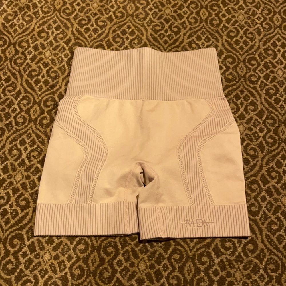 Maniere De Voir Blush Pink Bike Shorts